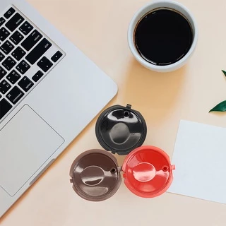BO ถ้วยกรองกาแฟแคปซูล แคปซูลถ้วยกรองกาแฟ สำหรับกรองกาแฟ Nescafe Dolce Gusto นำกลับมาใช้ใหม่ได้มี 5 สี