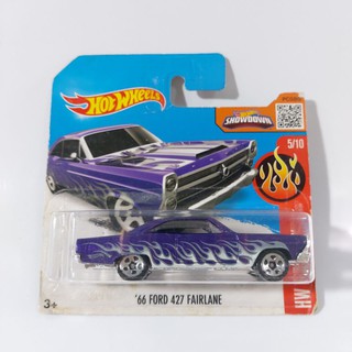 รถเหล็ก Hot wheels 66 FORD 427 FAIRLAND แพคสั้น (IB0503)