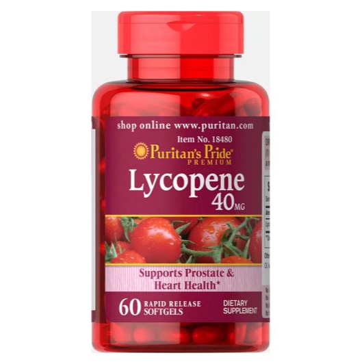 Lycopene 40 mg [ 60 เม็ด ] Puritan's Pride
