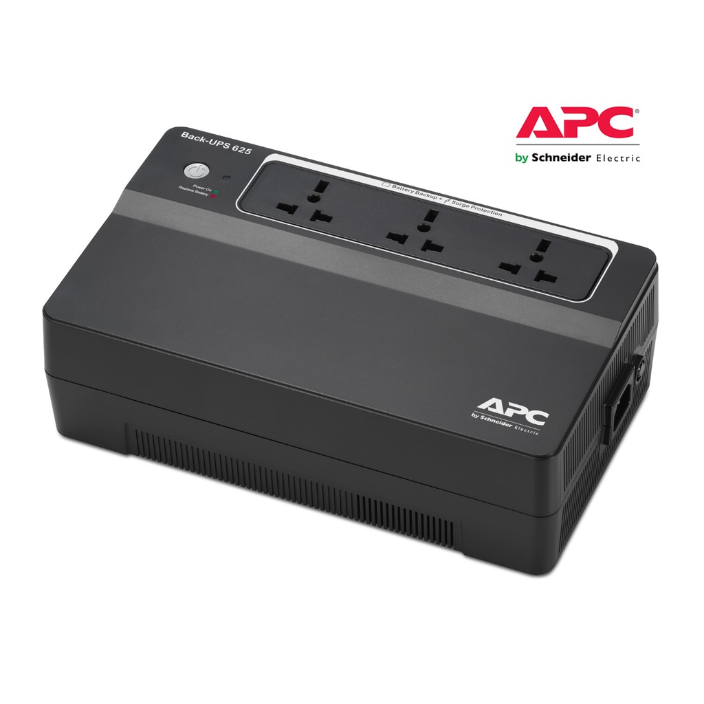 UPS (เครื่องสำรองไฟ) APC Back-UPS 625VA/325Watts 230V, AVR, Floor, Universal Sockets (BX625CI-MS)