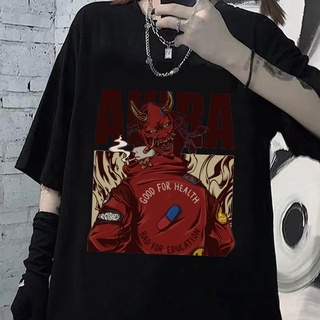 T-shirt  เสื้อยืดลําลอง แขนสั้น คอกลม พิมพ์ลายอนิเมะ Akira Kaneda แฟชั่นฮาราจูกุ สไตล์ญี่ปุ่น สําหรับสตรีS-5XL