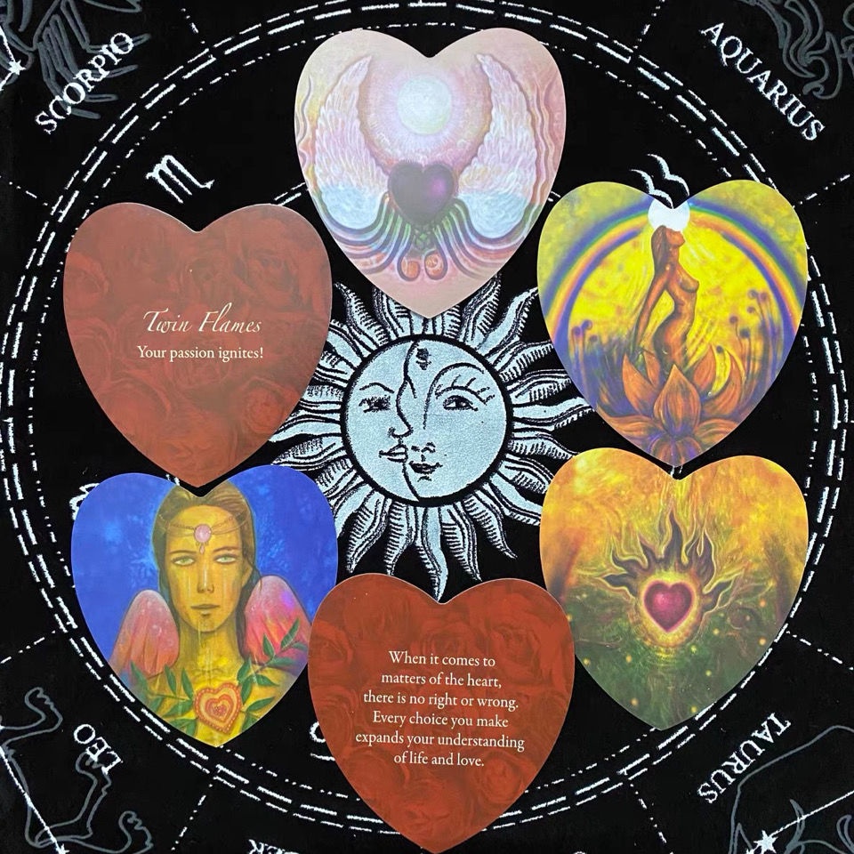 {Bao Shi Xuanjing} Heart-Shaped Oracle Card Tarot Card Love Oracle 2021 Lover Couple Revelation Engl