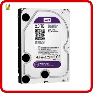 WD Western Hard Disk 2TB SATA III รุ่น WD20PURZ-PURPLE รับประกัน3ปีเต็ม