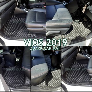 พรมรถยนต์ TOYOTA VIOS 2013-2021 ลายVIP ตรงรุ่น ปูเต็มภายในพร้อมส่งทุกสี