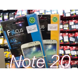 เนื้อฟิล์มใส เนื้อฟิล์มด้าน focus Samsung Note20