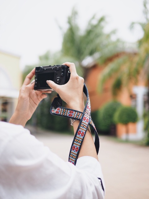 สายคล้องกล้อง Geometric Pattern มี 3 สี - Small size  / Camera Strap สายสะพายกล้อง by YES IDID
