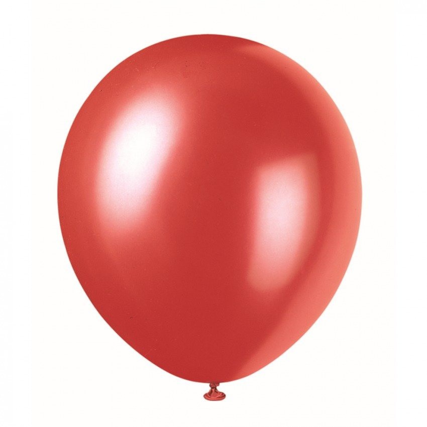 BK Balloon ลูกโป่งกลม ขนาด 10 นิ้ว จำนวน 100 ลูก (สีแดงมุก)