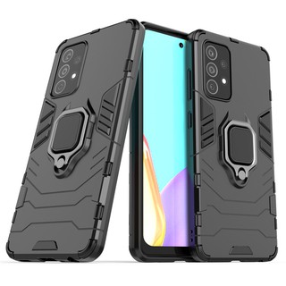 เคส Samsung Galaxy A52 5G ฮาร์ดเคสกันกระแทกเคสโทรศัพท์ Hybrid Armor Shockproof Ring Case Samsung A52 5G A 52 Cover Stand