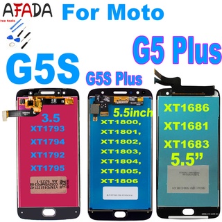 อะไหล่หน้าจอสัมผัส LCD แบบเปลี่ยน สําหรับ Motorola Moto G5S Plus XT1802 XT1803 XT1805 XT1086 G5 Plus XT1686 XT1681 XT1683