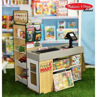 Melissa &amp; Doug Fresh Mart Grocery Store มินิมาร์ทจำลอง ‼️แถมฟรี‼️อุปกรณ์ 70 ชิ้น (มูลค่า 1695 บาท)