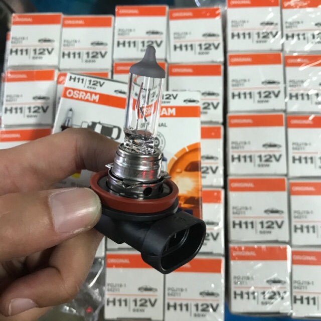 หลอดไฟรถยนต์ osram แท้ H11 12V 55w made in germany **เช็ครหัสขั้วก่อนสั่ง กรณีสั่งซื้อผิดไม่รับเปลี่ยนคืนค่ะ*
