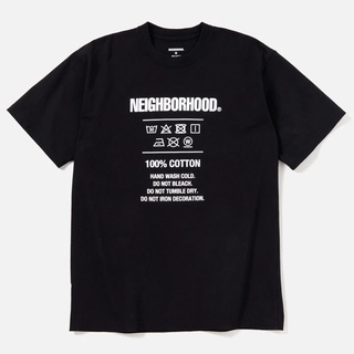 [S-5XL] Neighborhood NBHD เสื้อยืดแขนสั้น พิมพ์ลายตัวอักษร สไตล์ญี่ปุ่น สําหรับผู้ชาย และผู้หญิง