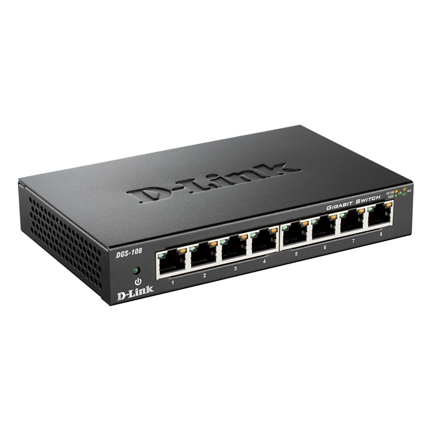 D-Link 8-Port Gigabit Ethernet Switch รุ่น DGS-108
