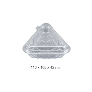 (50 ชิ้น) กล่องใส่อาหาร Food Pack KL-51 (OPS) สำหรับโอนิกิริ Onigiri