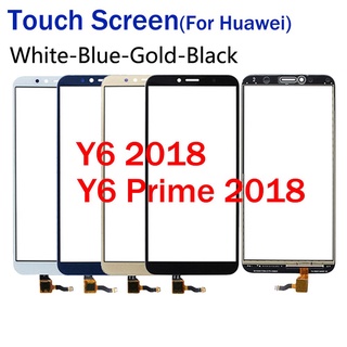 ของแท้ แผงเซนเซอร์หน้าจอสัมผัสดิจิทัล LCD สําหรับ Huawei Y6 2018 Y6 Prime 2018