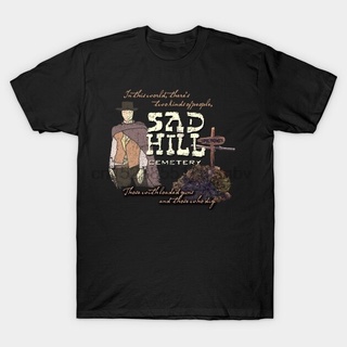 เสื้อยืดวินเทจเสื้อยืด พิมพ์ลาย Sad Hill Cemetery จากเรื่องน่าเกลียดและน่าเกลียด สําหรับผู้ชายS-4XL