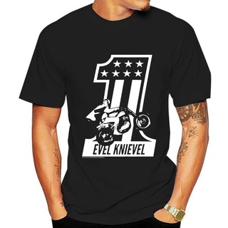 Tee ใหม่ เสื้อยืดแขนสั้น พิมพ์ลาย Evel Knievel Stunt Rider Star 1 Okmnlp15Dkoaoa85 สําหรับผู้ชาย