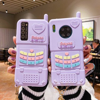 Cartoon Plush OPPO A74 A54 5G 4G A53 A31 A91 A9 A5 2020 A92 A52 A12 A7 A5S A3S A83 A57 A39 เคสมือถือ Soft TPU Case เคสป้องกัน แฟชั่นสีม่วง เคสซิลิโคน