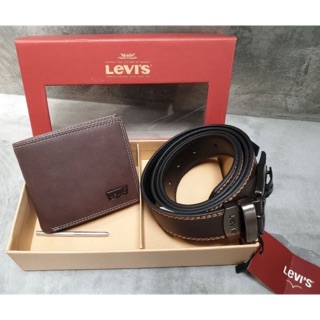 Levi’s wallet &amp; Belt set แท้💯 เซทเข็มขัดพร้อมกระเป๋าสตางค์