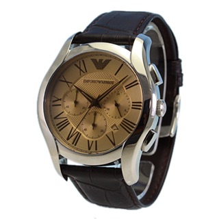 AR1790    38 mm. Chronograph Brown Leather Ladies Watch