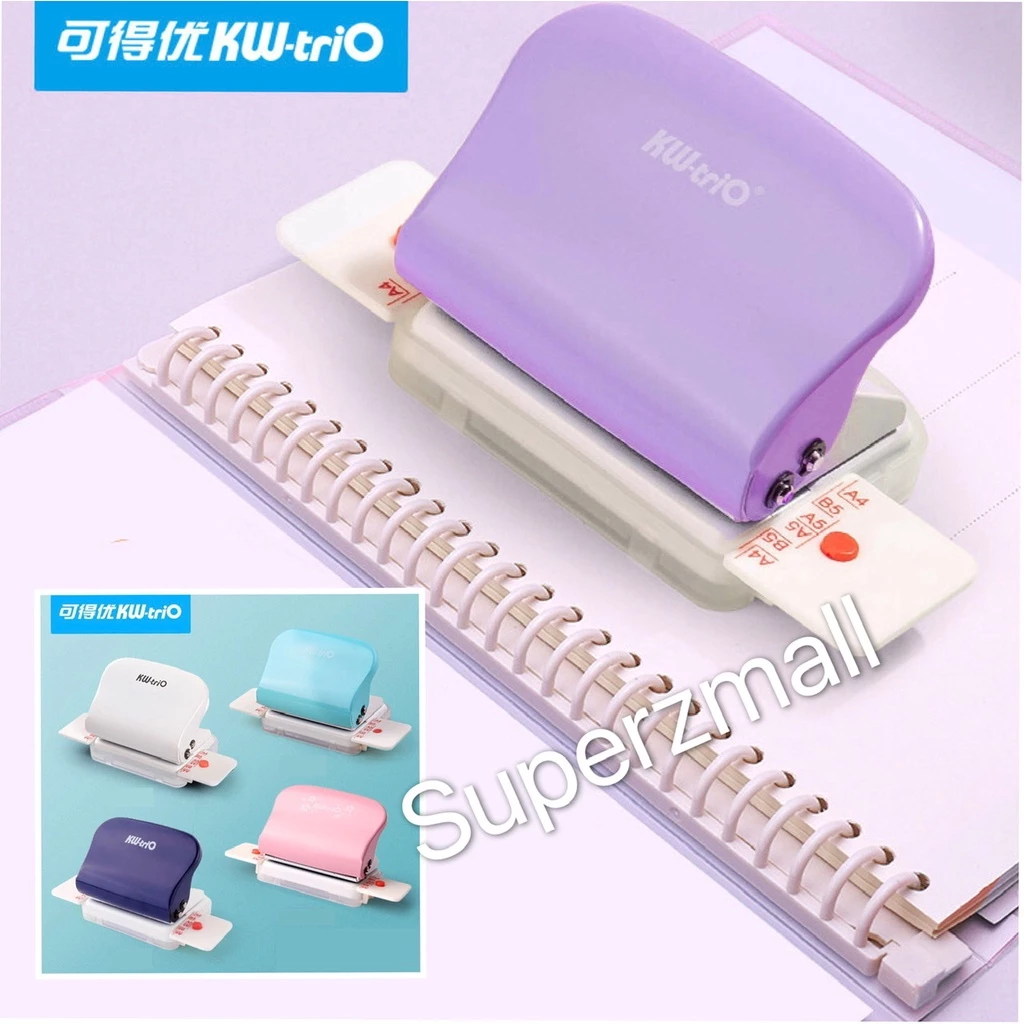 ค่าส่งถูกรับโค้ดส่งฟรี🔥เครื่องเจาะกระดาษ 6 รู 10 รู เข้าเล่ม Kw-Trio ทำกระดาษรีฟิล ที่เจาะรูกระดาษ punch