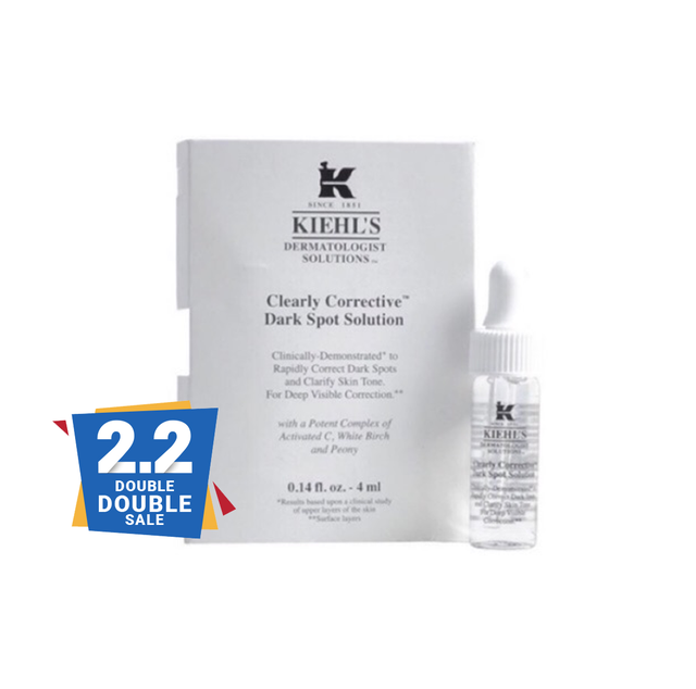 เซรั่ม รีวิว แปรงแต่งหน้า นำเข้า ราคา Kiehl's-Clearly Corrective-Dark Spot-Solution 4-ml ขายดี