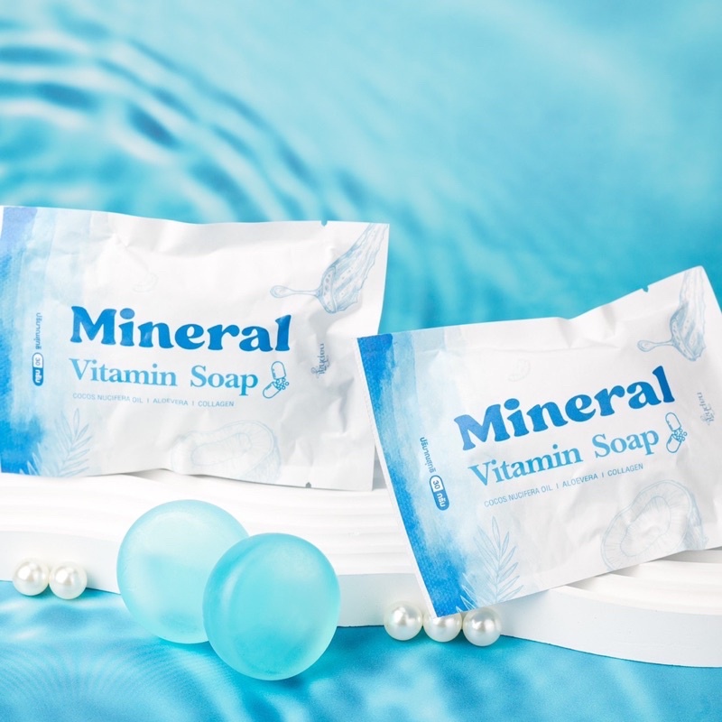 สบู่น้ำเเร่นภัทร Mineral vitamin Soap
