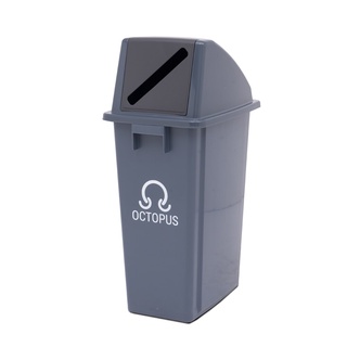 ถังขยะแยกประเภทขยะ PB-60P Octopus H050200091 สีเทา 60 ลิตร ถังขยะ Waste sorting bin PB-60P Octopus H050200091 gray 60 li
