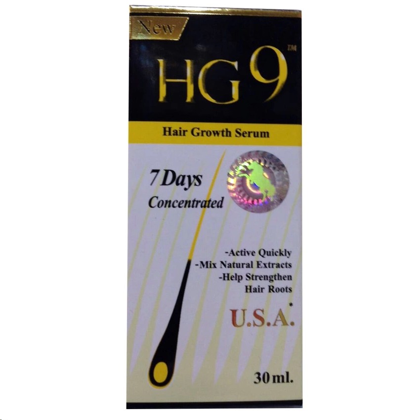 HS9 new package  , HG9 Hair Growth Serum เซรั่มแก้ผมร่วง ผมบาง 30ml. (1 ขวด)