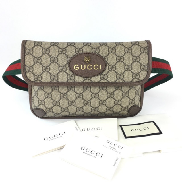 ของแท้100% ราคาถูก New Gucci supreme belt bag รุ่นแพท