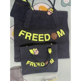 set กระเป๋า Freedom เดี่ยว โน๊ต อุดมสีดำ