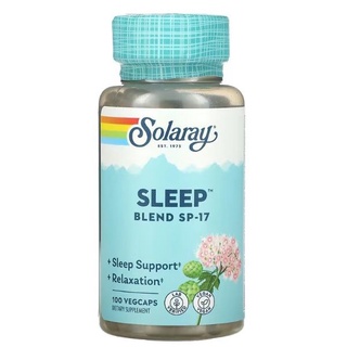 Sleep Blend SP-17,สมุนไพรรวมเพื่อการนอนหลับ Solaray