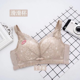 Braไร้โครง Sexy Soft Bra เสื้อในลูกไม้ลายดอก แฟชั่นใหม่ ชุดชั้นในไร้โครงระบายอากาศสบายรวบรวมไม่มีขอบ #2937