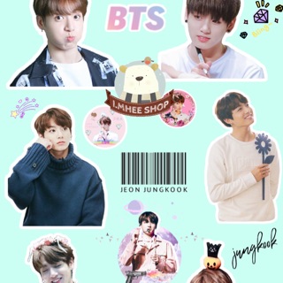 สติ๊กเกอร์ไม่ไดคัท BTS Ver.1 ขนาด A6