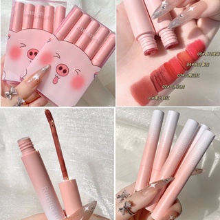 ลิปสติก-สีสวย ติดทน ลิปสติกแท้แบรน5 สี(one box can get 5 sticks) lipstick, lip gloss, matte texture