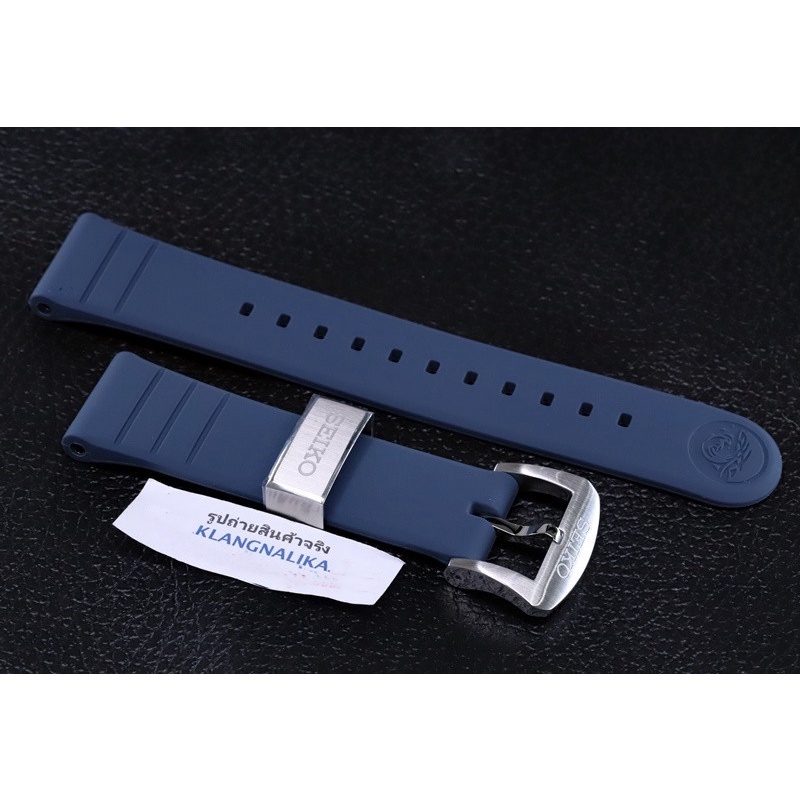 สายยาง seiko SRPF79K1 , SRPF77K1 ของแท้  สีน้ำเงิน ขนาด 22 มิล (R03K011J0)