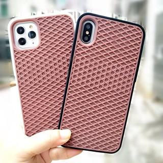 เคสยาง ลายวาฟเฟิล สําหรับ IPhone 12 Mini 12 Pro Pro Max 8 8s Plus 7 7s Plus XS XS Max XR