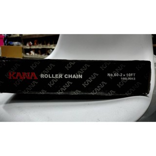 KANA โซ่คู่เบอร์ 60-2R 10ฟุต=1กล่อง โซ่ส่งกำลัง โซ่ลำเลียง KANA Roller Chain 60-2R KANA แท้100% !!! ราคาดี !!!