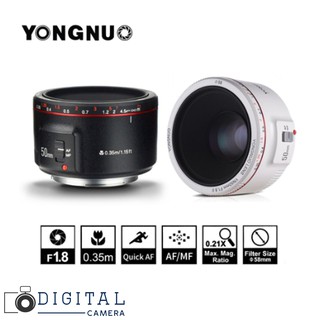 Yongnuo Lens YN50 mm. F1.8 II หน้าชัดหลังเบลอ For Canon สำหรับแคนนอน