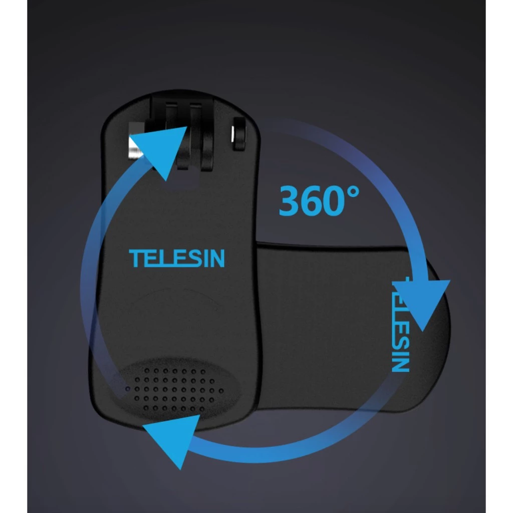 TELESIN Backpack Clip GoPro Mount 360 Degree Rotary คลิปหนีบติด หมุนได้ 360 องศา คลิปหนีบกระเป๋า หนีบหมวก Xiaomi Yi Osmo thumbnail 5