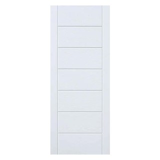 ประตูภายนอก ประตูภายนอก FIBER ECO-DOOR 9P 80x200 ซม. สีขาว ประตู วงกบ ประตู หน้าต่าง FIBER GLASS 80X200 CM WHITE 9P DOOR