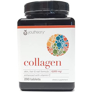 Youtheory collagen 290 tablets (ฉลากขาว)Exp.06/2025