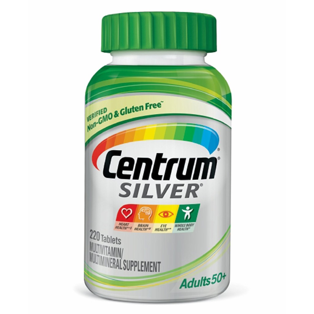 Centrum Silver Multivitamin Multimineral Adults 50 Plus 220 Tablets