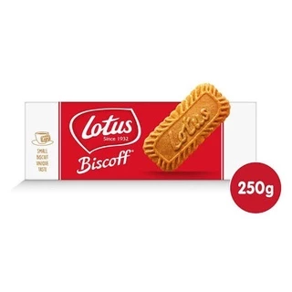 โลตัส บิสคอฟ บิสกิตคาราเมล Lotus Biscoff Biscuit 250 กรัม(g.) 32ชิ้น/pcs. BBE: 01/05/2027