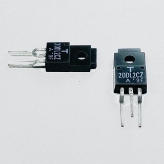 20DL2CZ41A (Pack 2 ชิ้น/Pcs) ไดโอด 3ขา 200V 20A TOSHIBA 🇯🇵 HIGH EFFICIENCY DIODE STACK (HED) SILICON EPITAXIAL TYPE