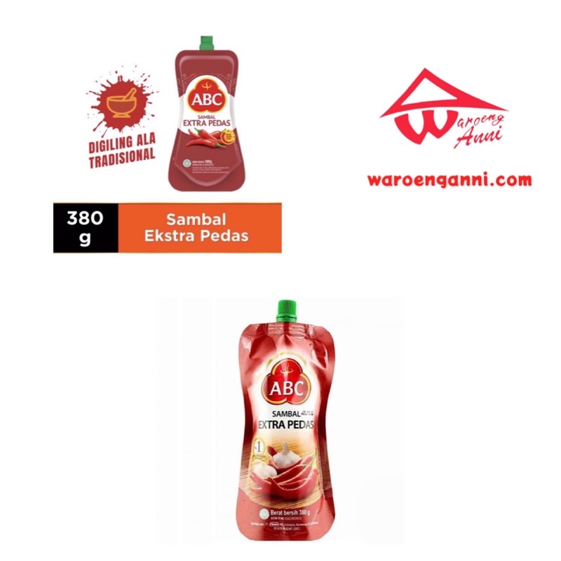 Indonesia Sambal Saos ABC Extra Pedas ( Extra Hot Chilli Sauce ) in Pouch