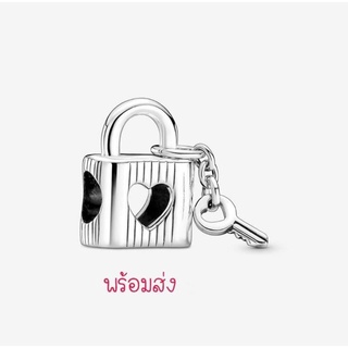 Pandora silver charm กุญแจ