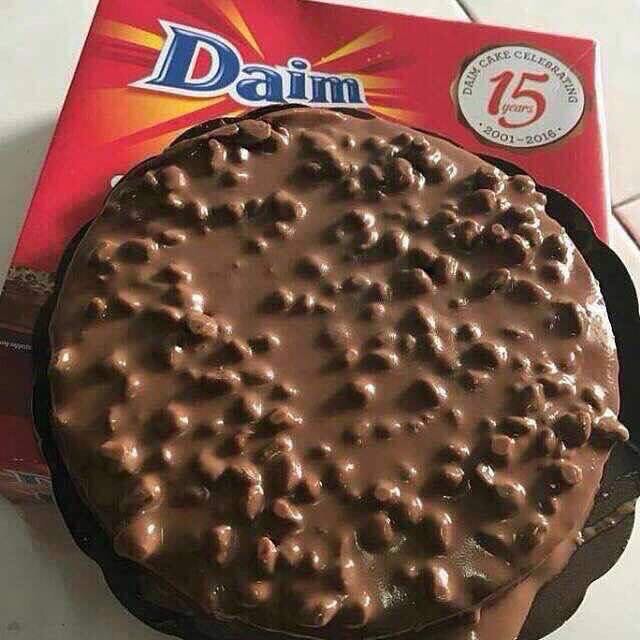 Daim Chocolate Cake.