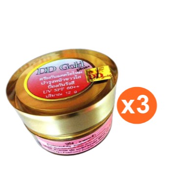 ครีมกันแดดใยไหม DD Gold ขนาด 12g. Set 3 กระปุก