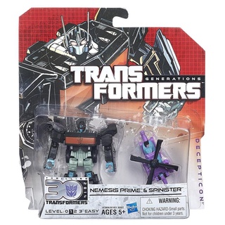 [RARE] HASBRO 2014 : TRANSFORMERS 30th GENERATION : CV LEGENDS CLASS NEMESIS PRIME &amp; SPINISTER ของใหม่ มือ 1 ของแท้ 100%